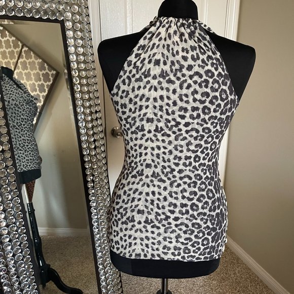 COPY - Sexy Mesh Cheetah Print Top - Picture 2 of 3